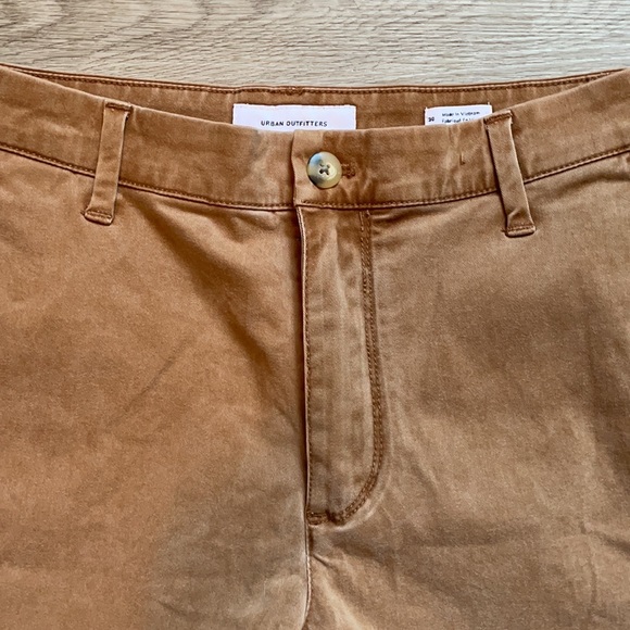 New Urban Outfitters Chino Shorts Khaki Camel Brown Size 30 - Picture 5 of 6